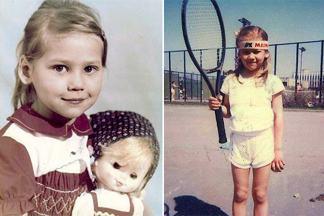 Anna Kournikova in her childhood