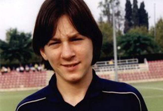 Lionel Messi in his youth