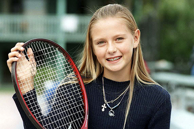 Maria Sharapova in childhood