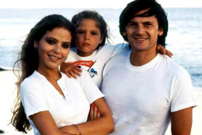 Ornella Muti and her family