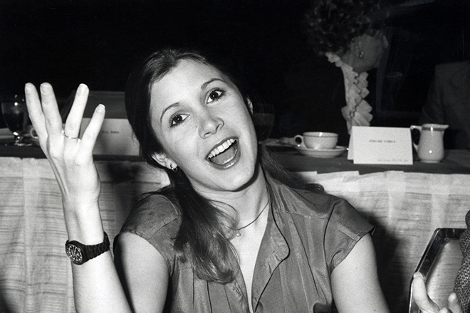 Carrie Fisher in her youth