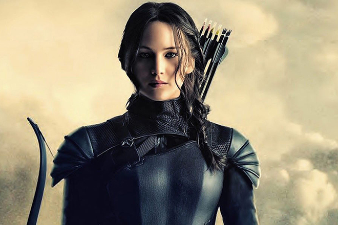 Jennifer Lawrence in “The Hunger Games”