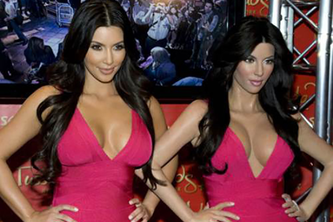 Wax figure of Kim Kardashian