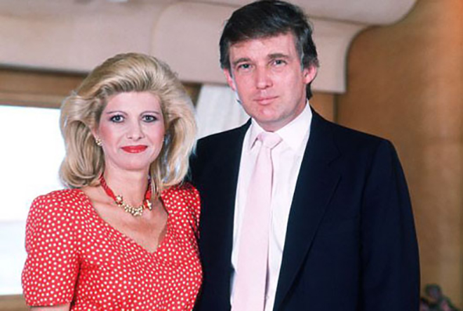 Donald Trump with his first wife