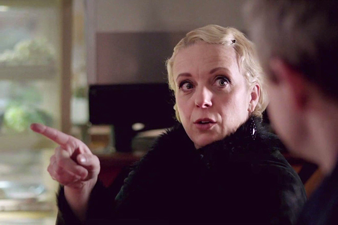 Amanda Abbington in the series "Sherlock"