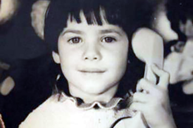 Yuliya Snigir in childhood