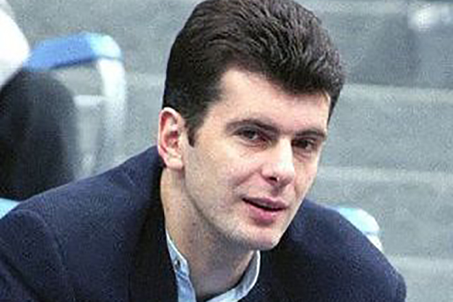 Mikhail Prokhorov in his youth