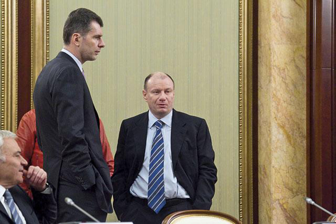 Mikhail Prokhorov and Vladimir Potanin