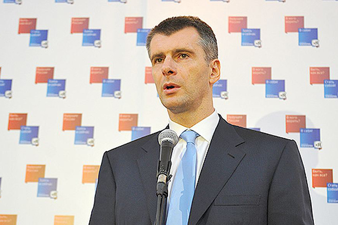 Politician Mikhail Prokhorov