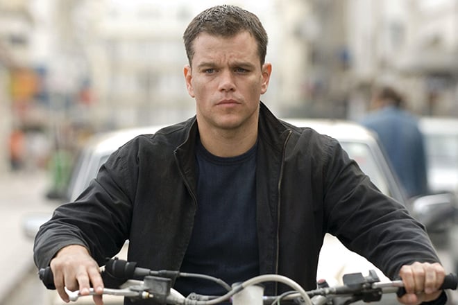 Matt Damon in the movie "Jason Bourne"