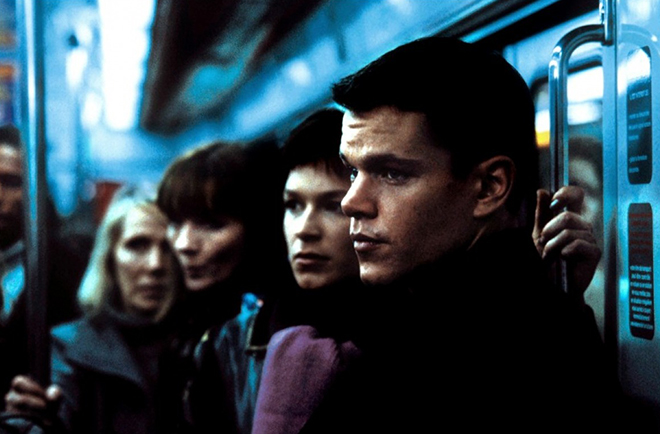 Matt Damon in the film "The Bourne Identity"