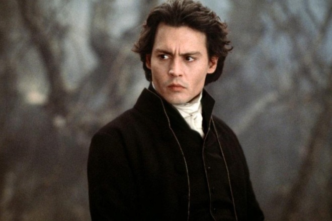Johnny Depp in the film "Sleepy Hollow"