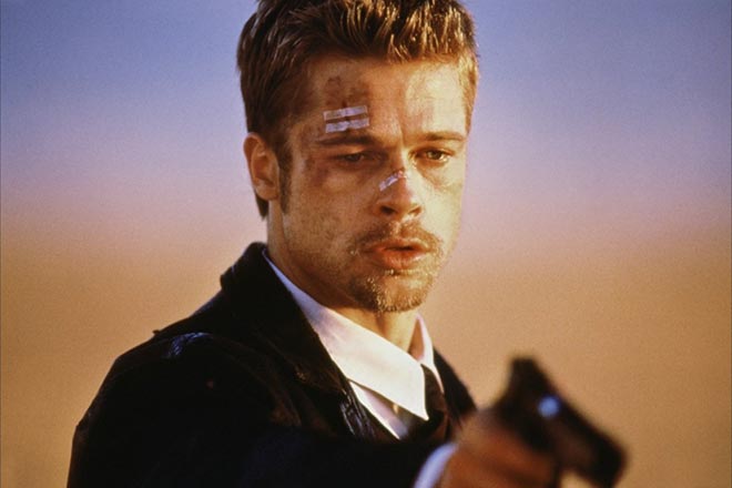 Brad Pitt in the movie "Seven"