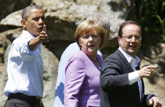 Obama, Merkel and Olland initiated sanctions against Russia
