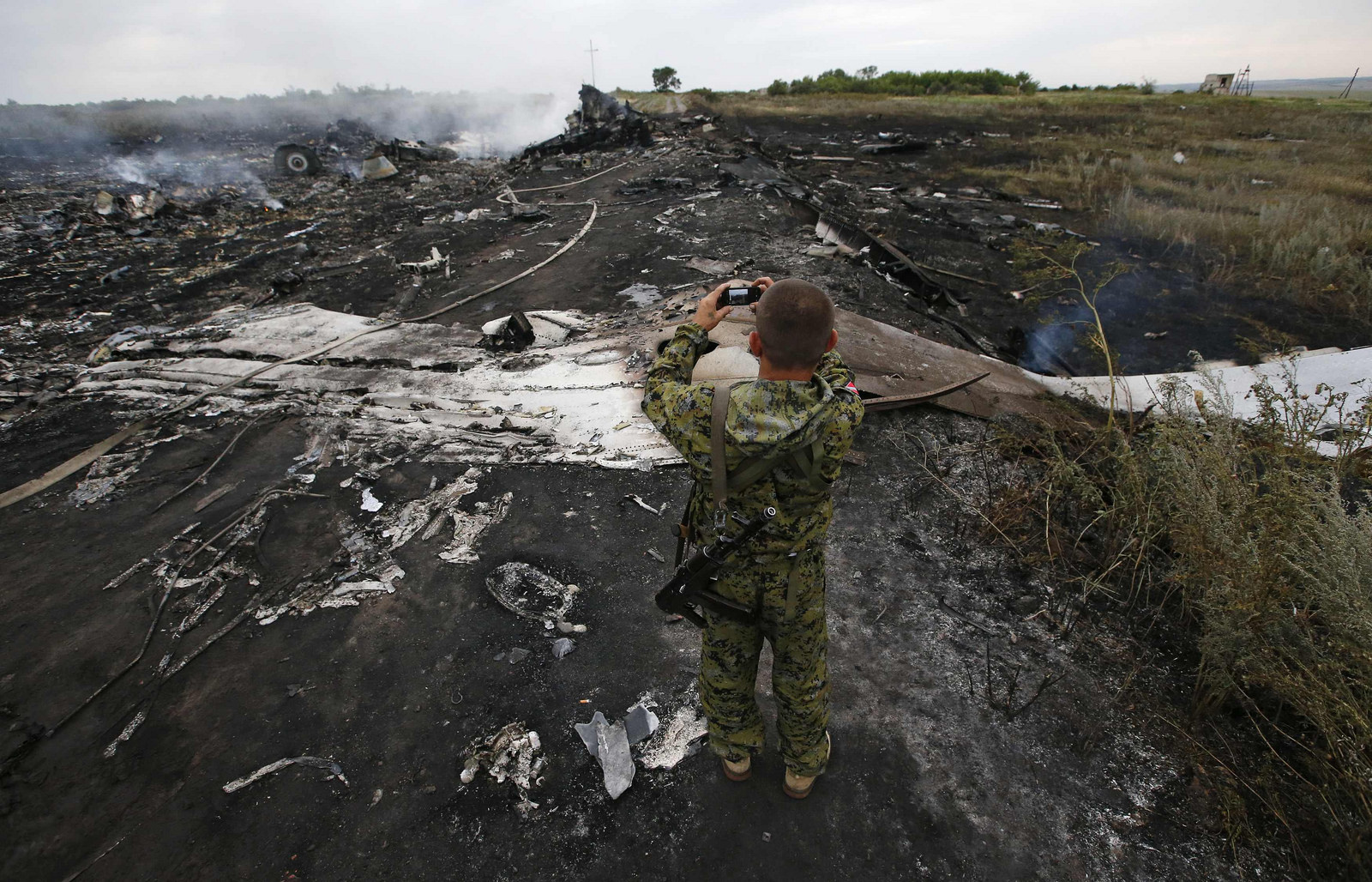Air crash in Donbass