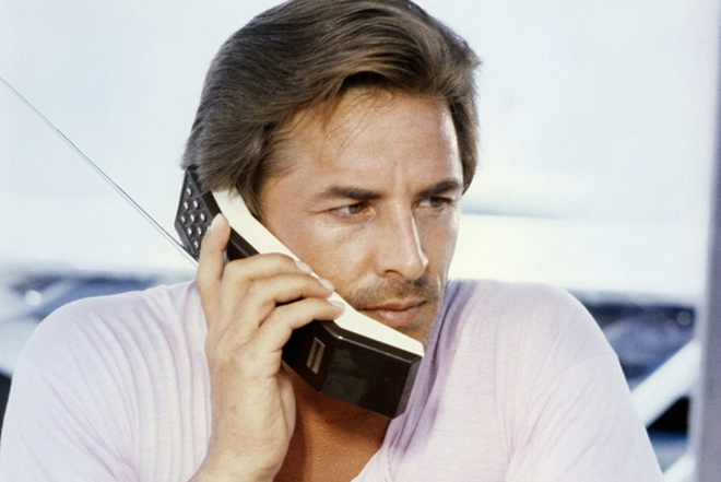 Don Johnson in the series Miami Vice