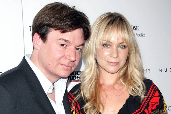 .Mike Myers and his wife, Kelly Tisdale