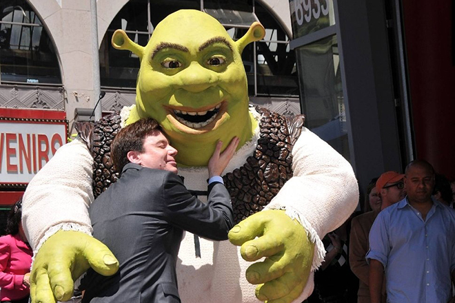 Mike Myers and Shrek
