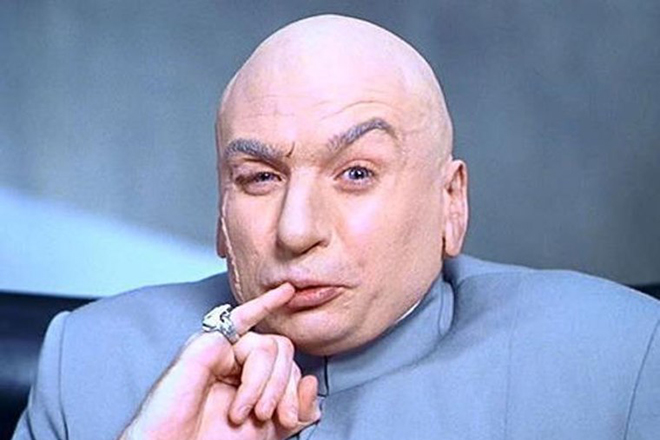 Mike Myers in the role of Dr. Evil