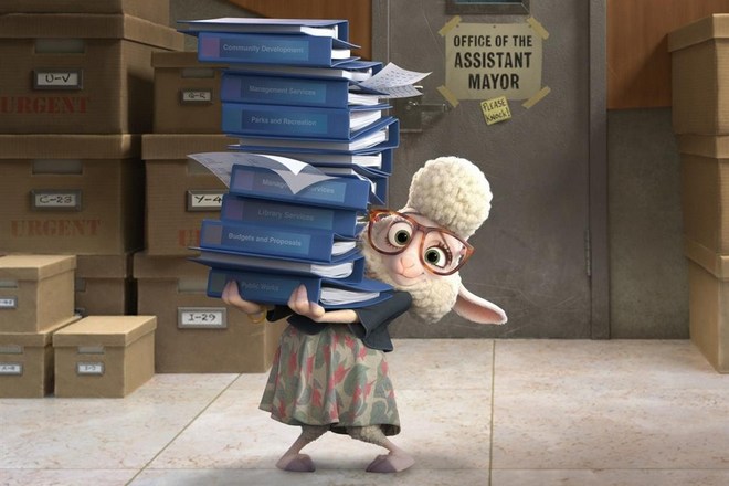Jenny Slate voiced Dawn Bellwether in Zootopia