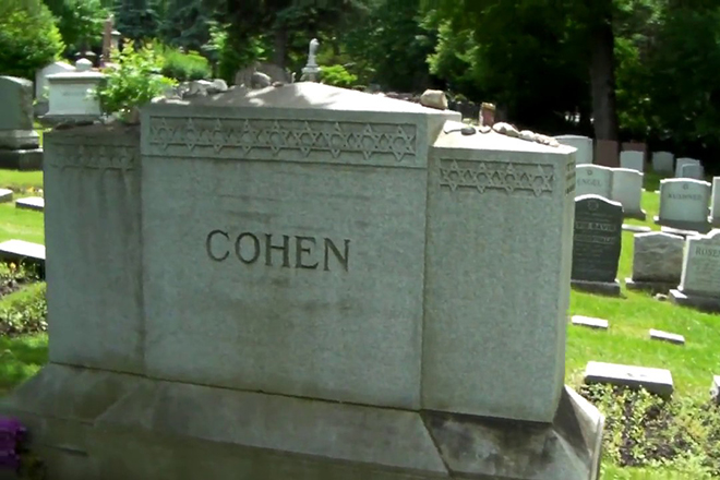 Leonard Cohen’s grave