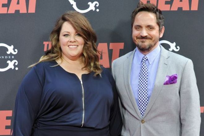 Melissa McCarthy with her husband