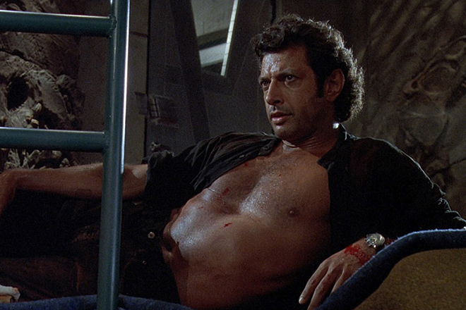 Jeff Goldblum in the film Jurassic Park