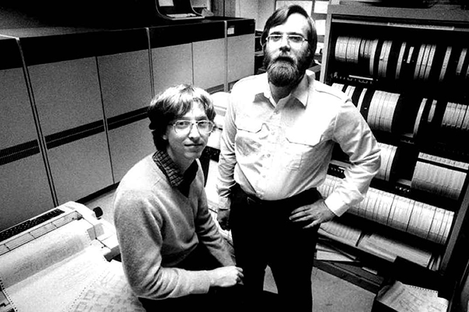 Young Bill Gates and Paul Allen