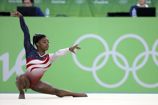 Simone Biles at the Olympic Games in Rio de Janeiro