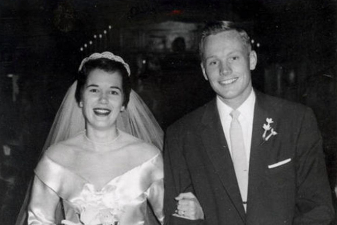 Neil Armstrong with his wife