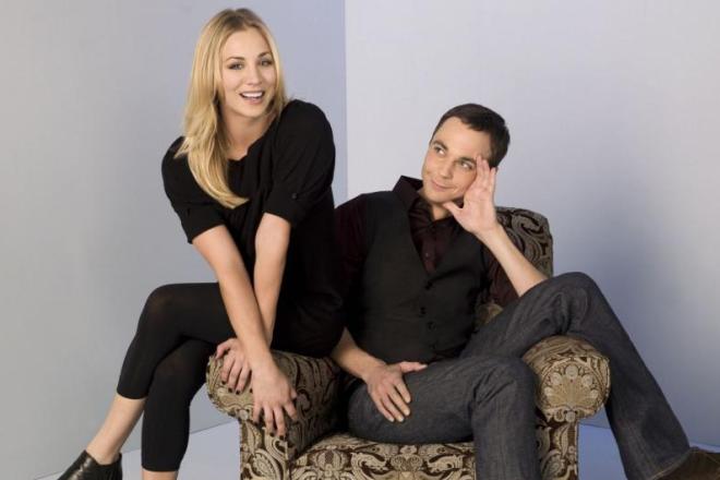 Kaley Cuoco and Jim Parsons