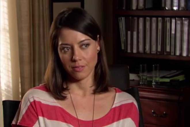 Aubrey Plaza in the movie Parks and Recreation