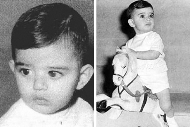Andrea Bocelli in his childhood