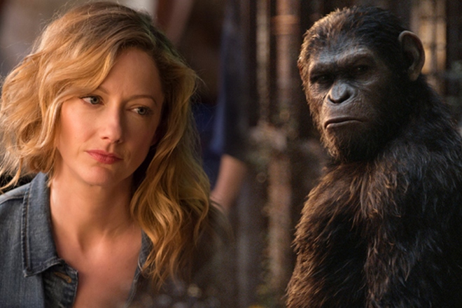 Judy Greer in the movie Dawn of the Planet of the Apes