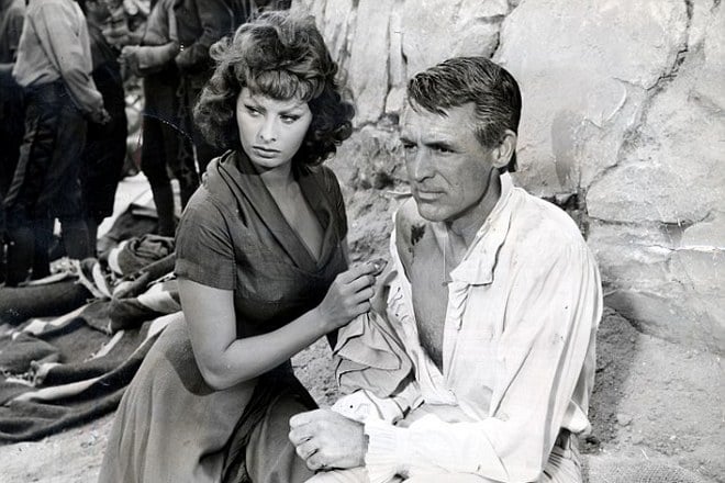 Sophia Loren and Cary Grant in The Pride and the Passion