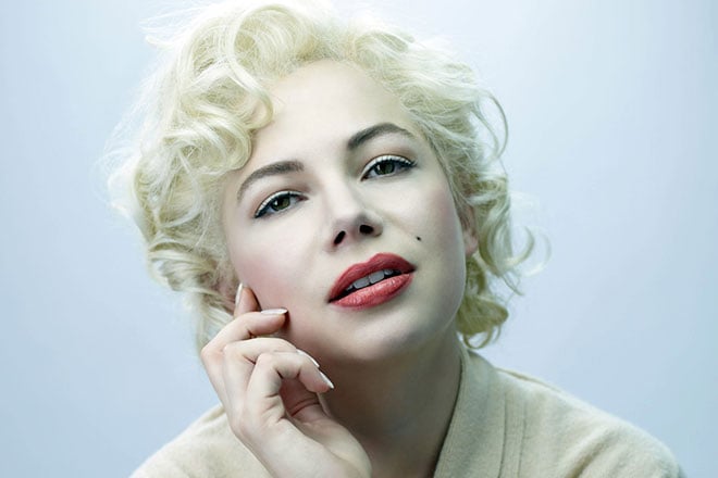 Michelle Williams in the image of Marilyn Monroe