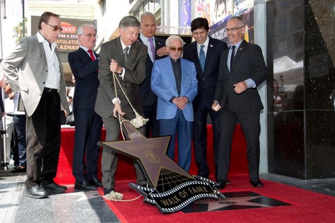 Charles Aznavour on the Walk of Fame