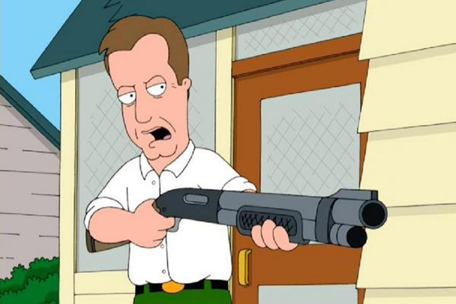 James Woods in the animated series Family Guy