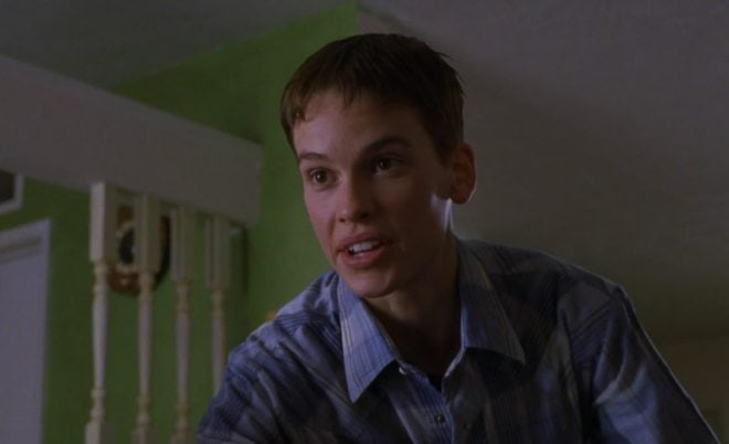 Hilary Swank in the film Boys Don't Cry