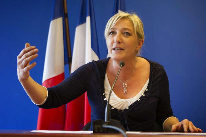 The politician Marine Le Pen