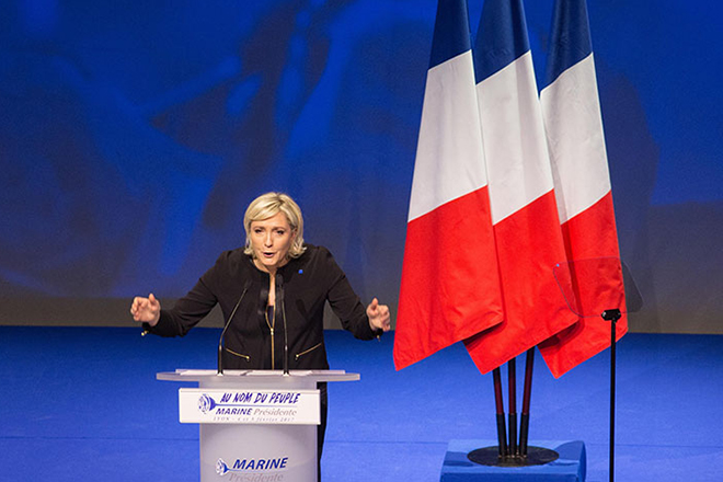 Marine Le Pen is the EU Parliament member