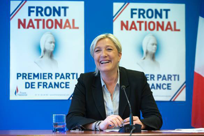 Marine Le Pen in the party The National Front