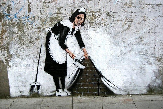 Banksy’s Maid Sweeping Under The Carpet