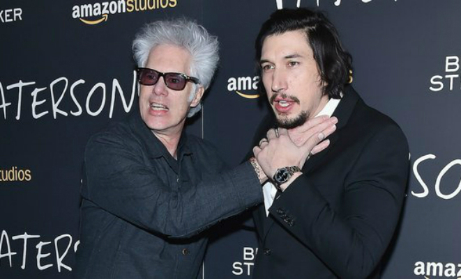 Jim Jarmusch and Adam Driver in the zombie movie The Dead Don't Die