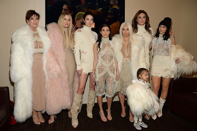 Kylie Jenner with her family