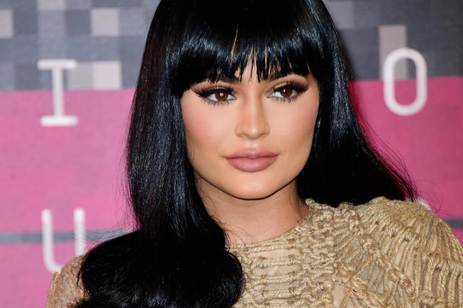 Kylie Jenner with bangs