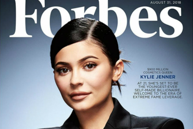 Kylie Jenner on the cover of Forbes magazine in 2018