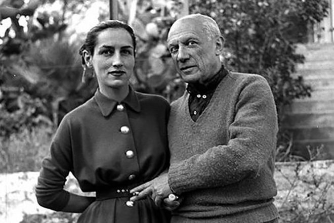 Pablo Picasso with Françoise Gilot