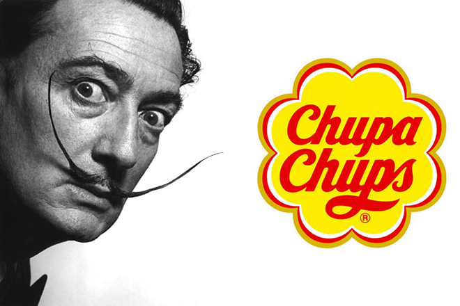 Dalí created the Chupa Chups logo