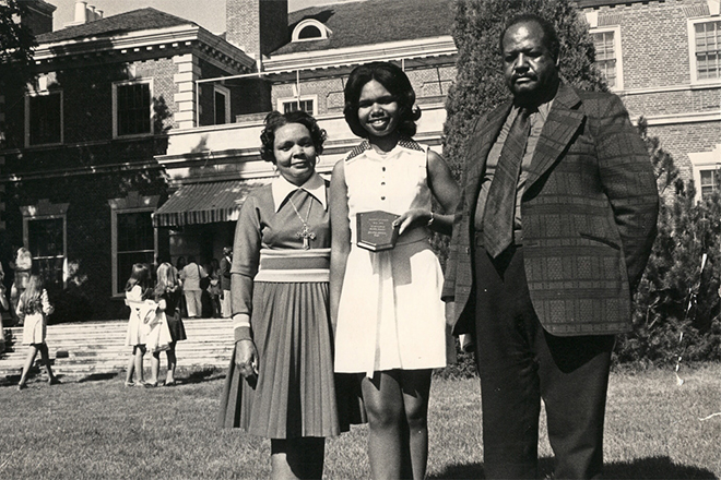 Condoleezza Rice and her family | University of Denver
